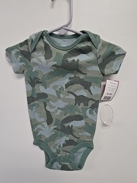 Green Dino Carters Onesie, 3M B