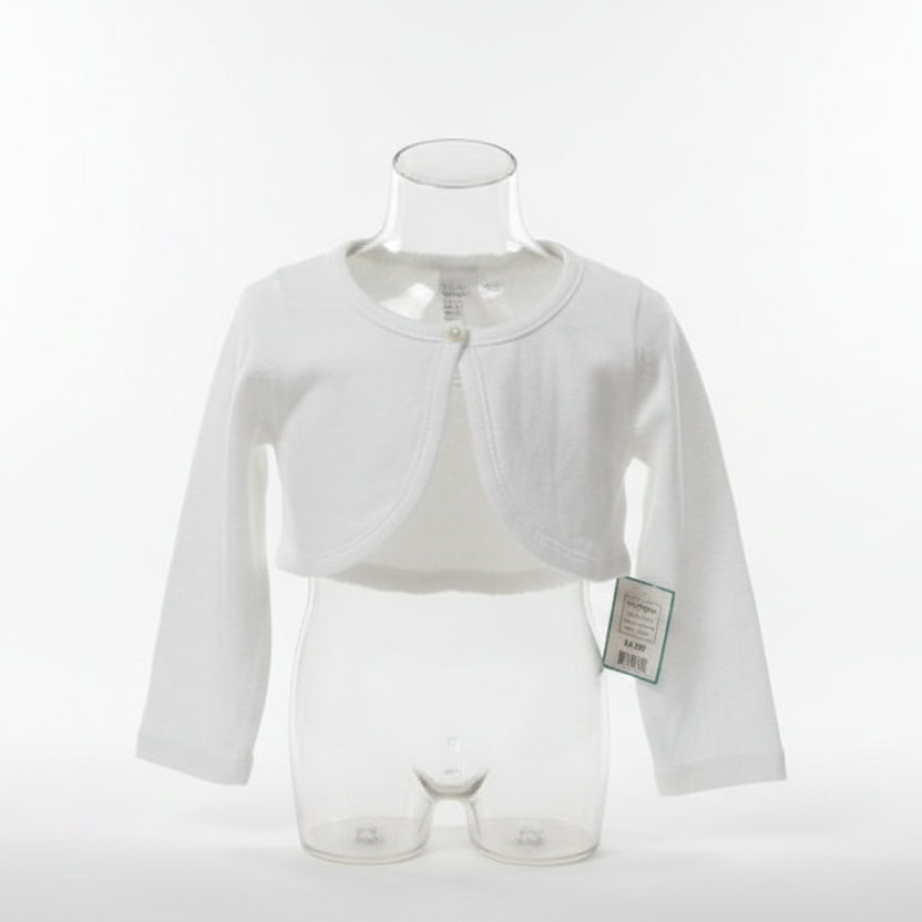 White Cherokee Cardigan, 18M G