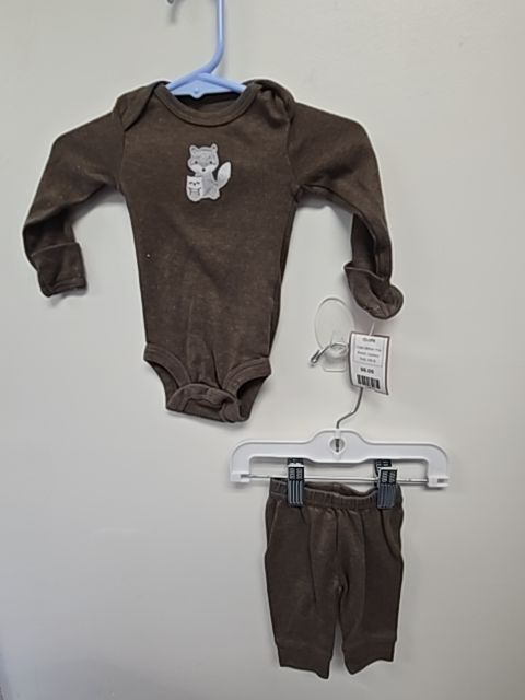 Brown Fox Carters Outfit, NB B