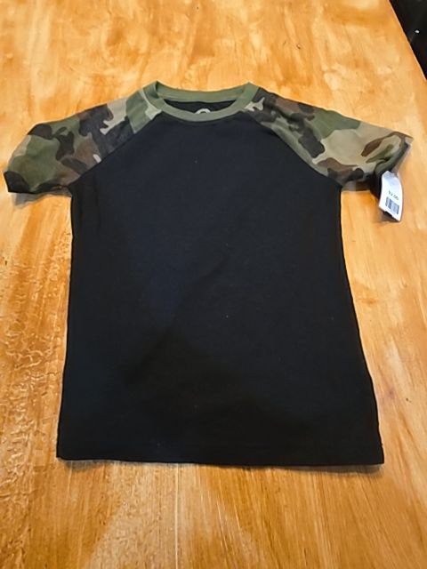 Black/Green Camo Wonder Nation Shirt, 4T B