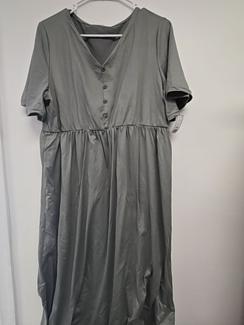 Green  Maternity Dress, 3X