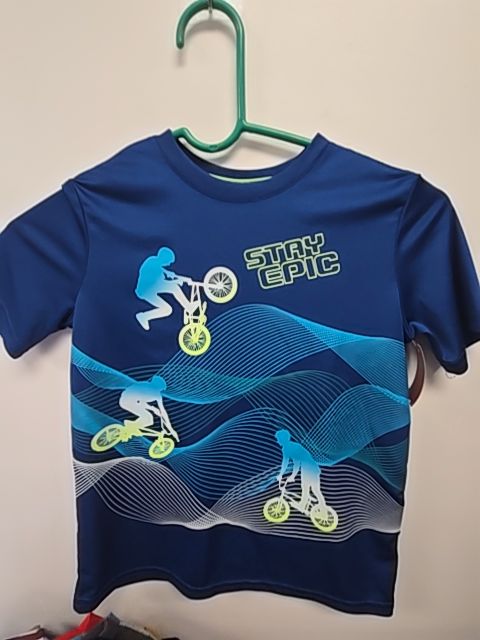 Blue/Green Bike Athletic Works Shirt, 6 B