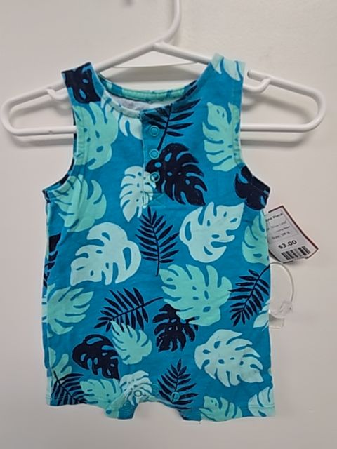 Blue Leaf Jumping Bean Short One Piece, 3M B