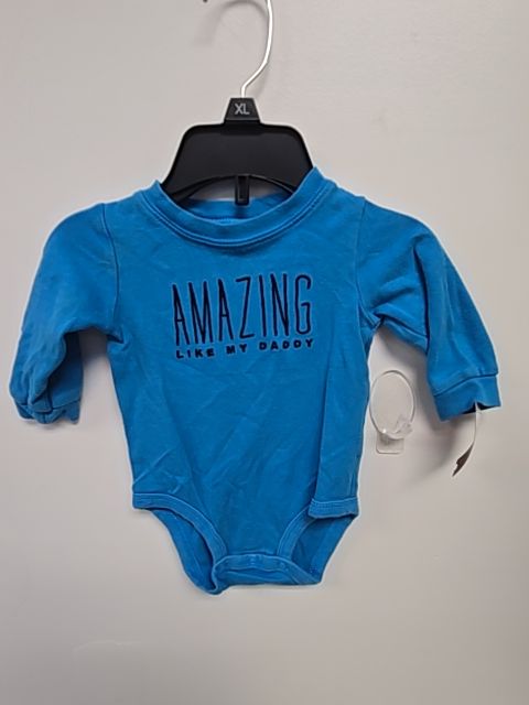 Blue Carters Longsleeve Onesie, 6M B