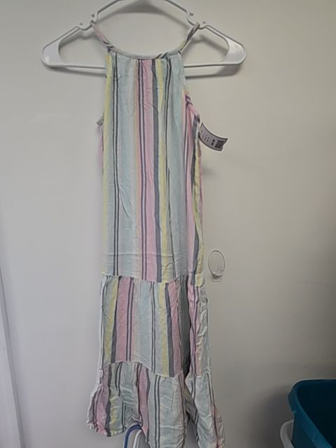 Blue/Pink/Yellow Striped SO Dress, 8 G