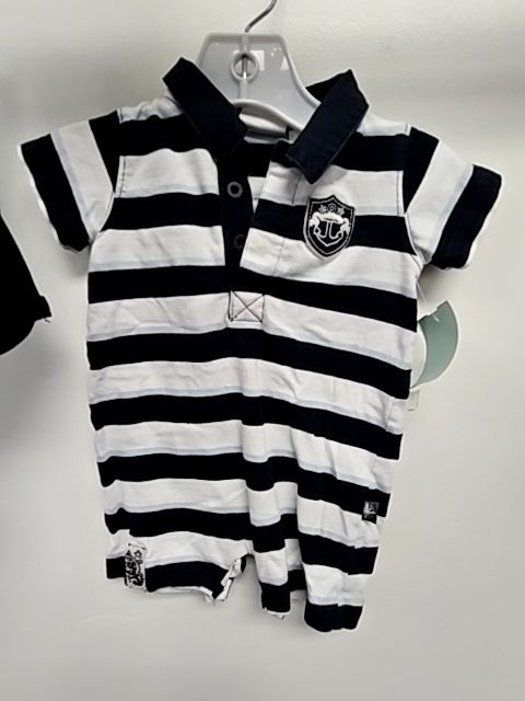 navy/white Koala Baby One Piece Striped Outfit, 3-6M B