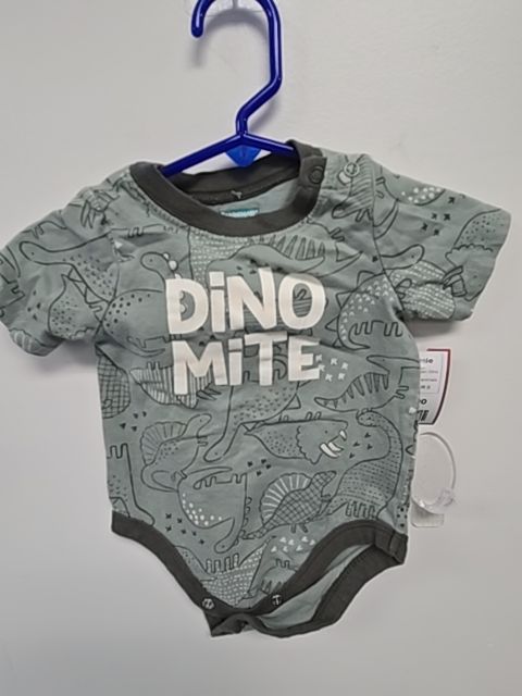 Green Dino Garanimals Onesie, 3M B