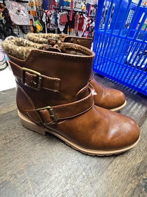 Brown Wonder Nation Boots, 1Y G