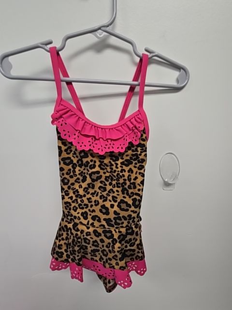 Brown/Black/Pink Cheetah Koala Kids Swim Suit, 18M G
