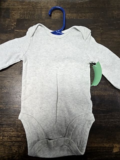 Grey Carters Longsleeve Onesie, 3M B