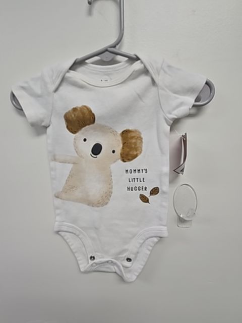 White/Brown Koala Carters Onesie, NB B