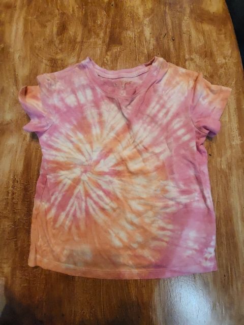 Pink/Orange Tye Dye Cat & Jack Shirt, 8 G