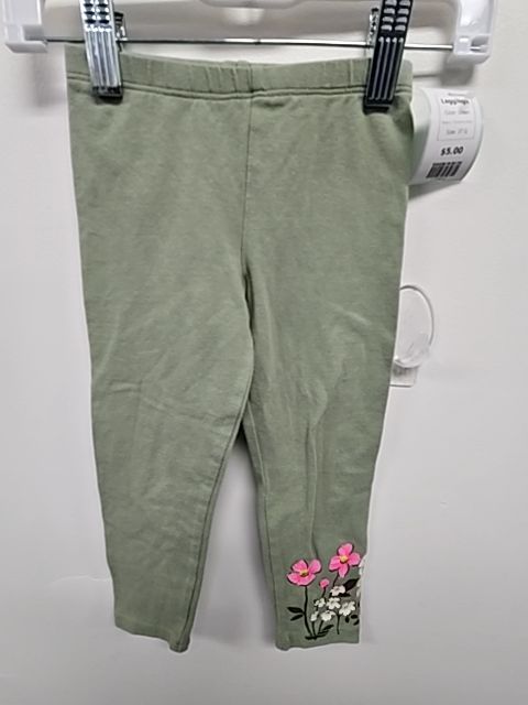 Green Childrens Place Leggings, 3T G
