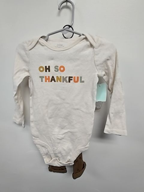 Cream/Brown Thanksgiving Carters Outfit, 2T B