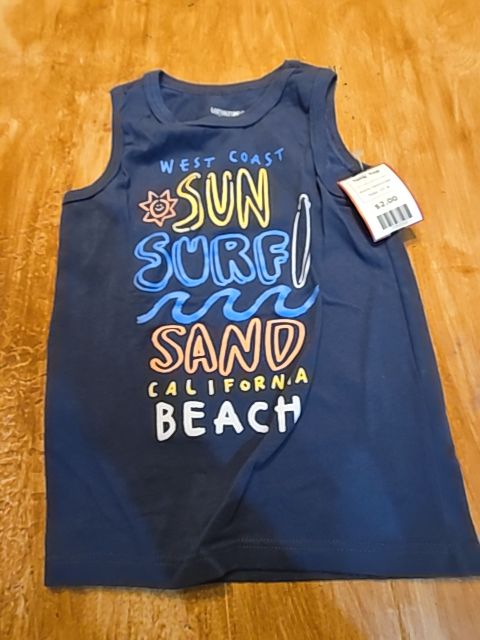 Navy Sun Surf Sand Garanimals Tank Top, 3T B