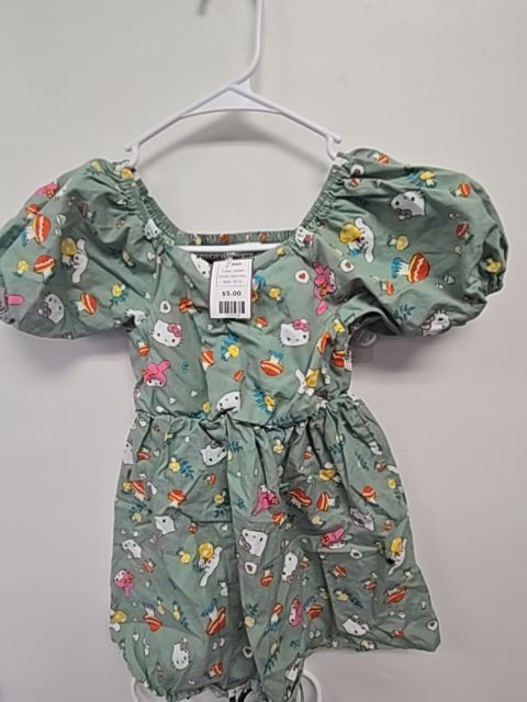 Green Hello Kitty Dress, 4T G