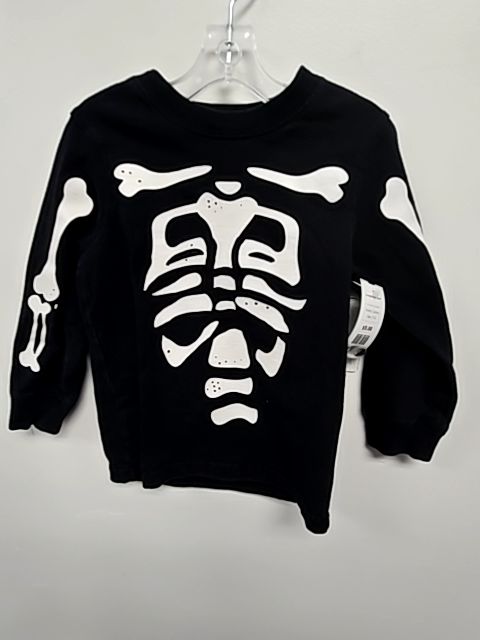 Black/White Skeleton Carters Longsleeve Shirt, 2T B