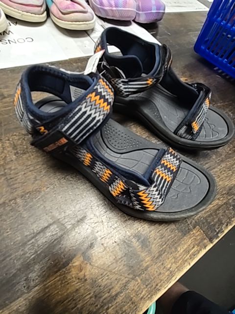Navy/Orange/Black Strauss+Ramm Sandals, 1Y B