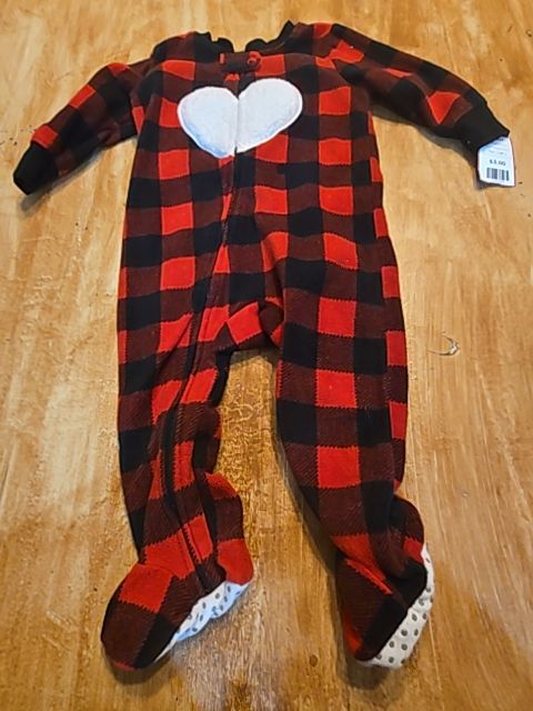 Red/Black Plaid Members Mark Sleeper, 12M G