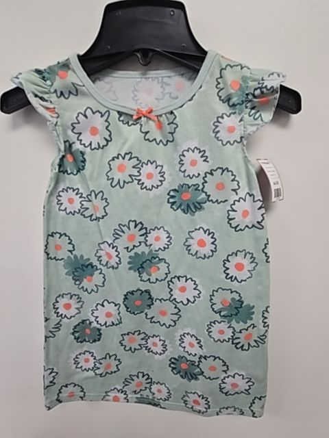 Green/White/Yellow Flower Carters Nightgown, 4T G