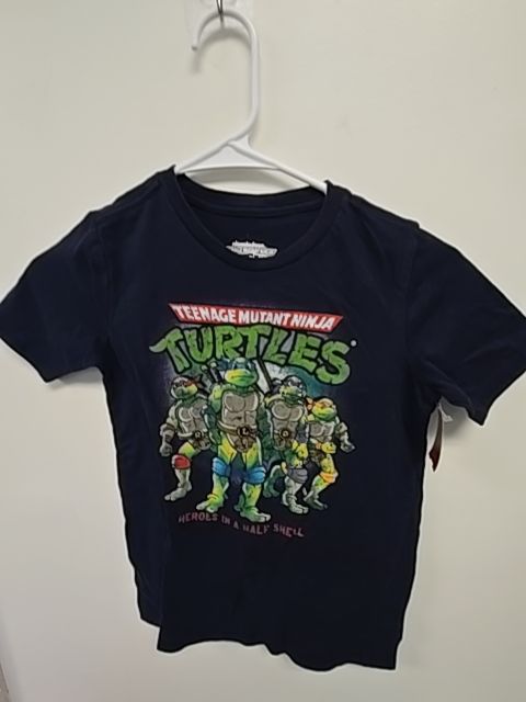 Navy Ninja Turtles Shirt, 6 B