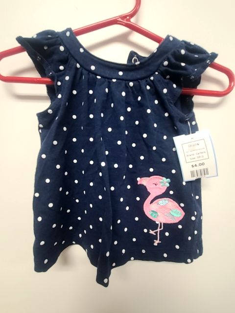 Navy/White Polka Dot Carters Dress, 3M G