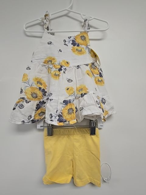 White/Yellow/Blue Flowers Rachel Zoe Outfit, 12M  G