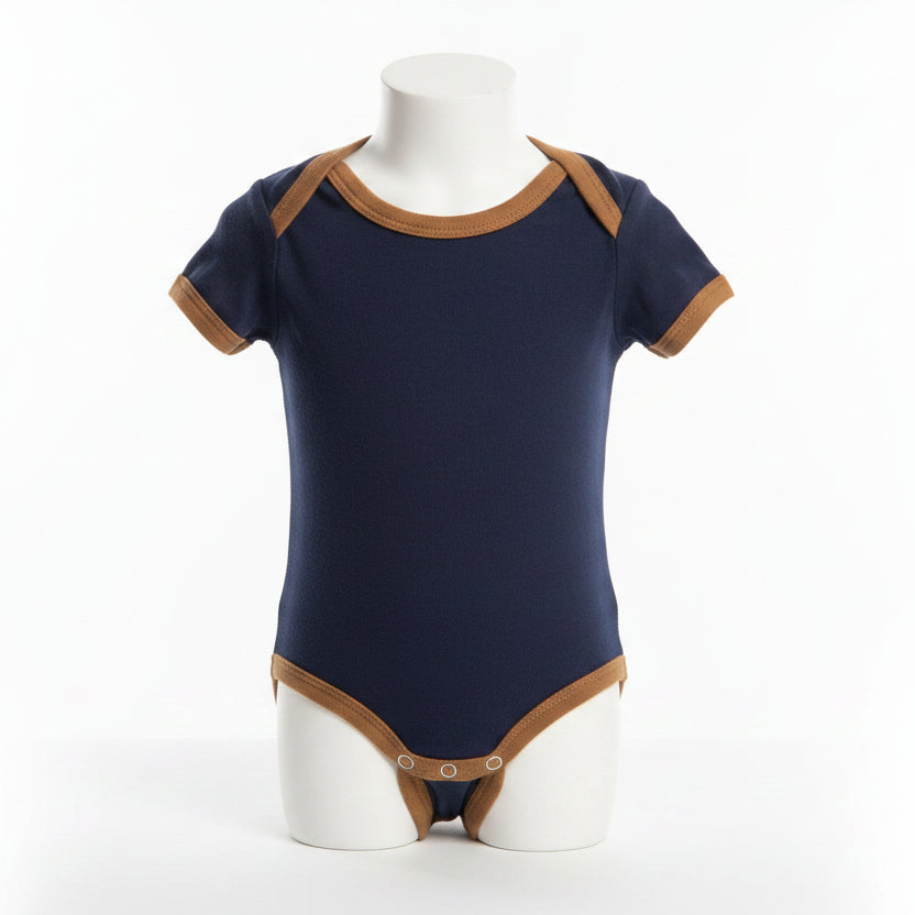 Navy/Brown Carters Onesie, 2T B