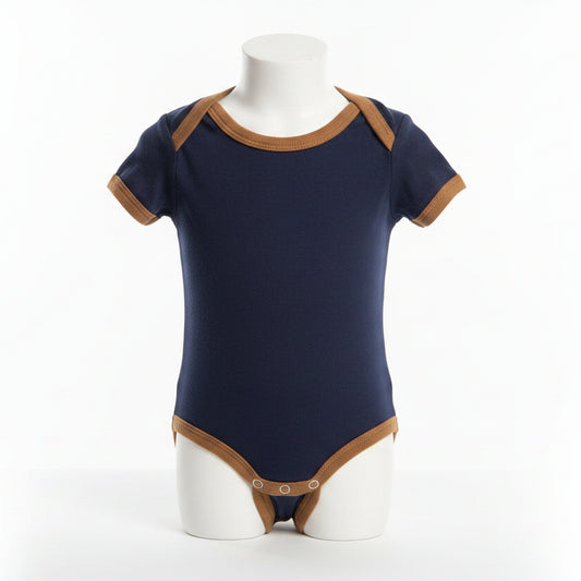 Navy/Brown Carters Onesie, 2T B