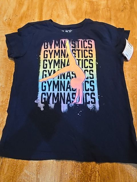 Navy Gymnastics Childrens Place Shirt, 5T G