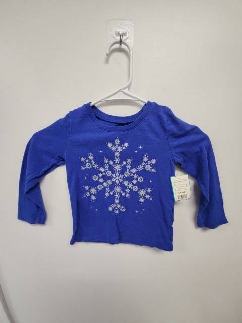 Blue Snowflake Childrens Place Longsleeve Shirt, 2T G