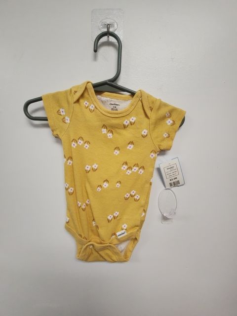 Yellow Flower Gerber Onesie, NB G