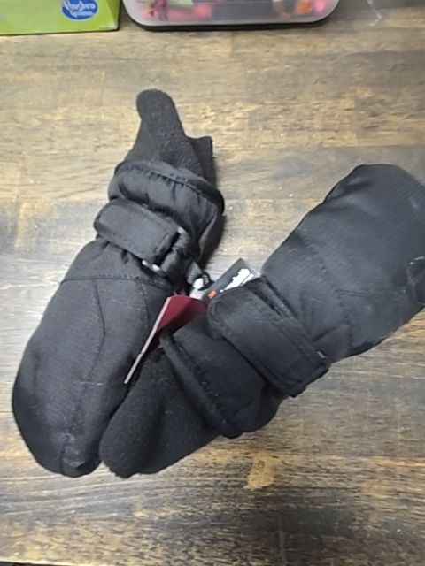 Black Thinsulate Winter Gloves, Youth