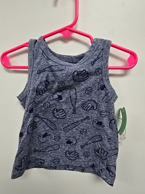 Blue Baseball Jumping Bean Tank Top, 12M B