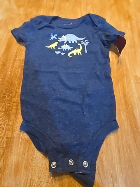 Navy Dino Carters Onesie, 6M B