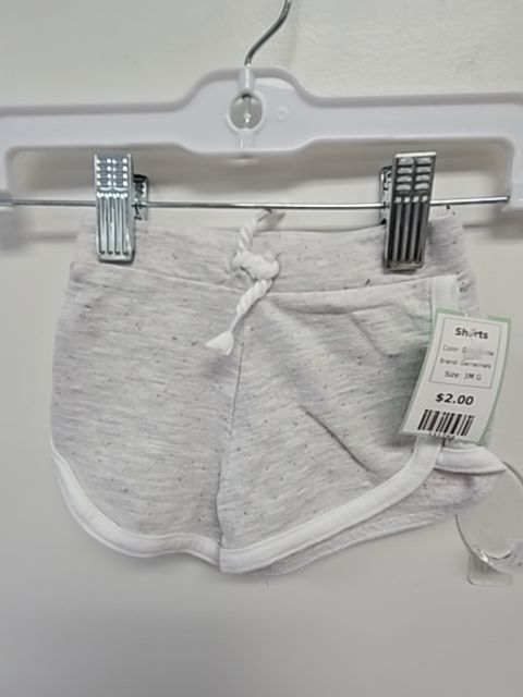 Grey/White Garnaimals Shorts, 3M G