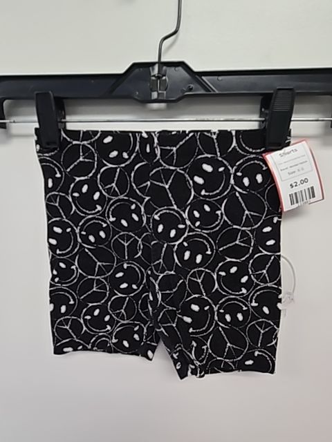Black/White Smiley Face Wonder Nation Shorts, 6 G