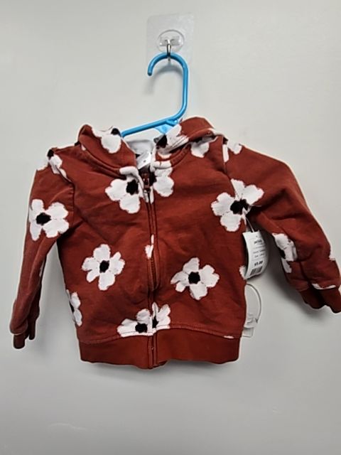 Brown/White Flower Carters Jacket, 12M G