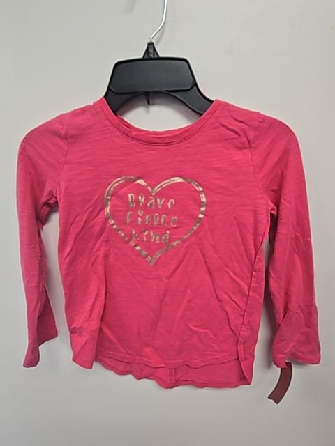 Pink/Gold Heart Jumping Bean Longsleeve Shirt, 5T G