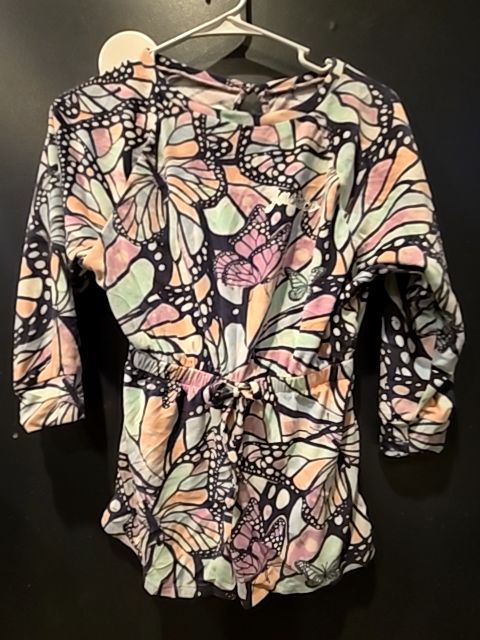 Pink/blue butterfly Justice Pj romper, 7