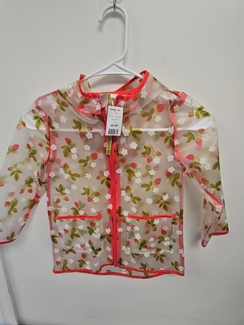 Pink/Clear Strawberry Cat & Jack Rain Coat, 5T G