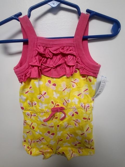 Pink/Yellow Kidgets Short One Piece, 3M G