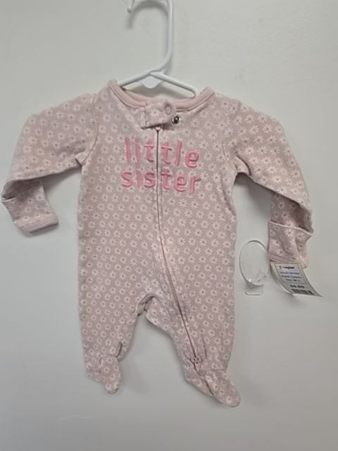 Pink Little Sister Carters Sleeper, NB G