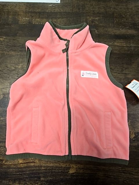 pink/grey Carters Fleece Vest, 9M G