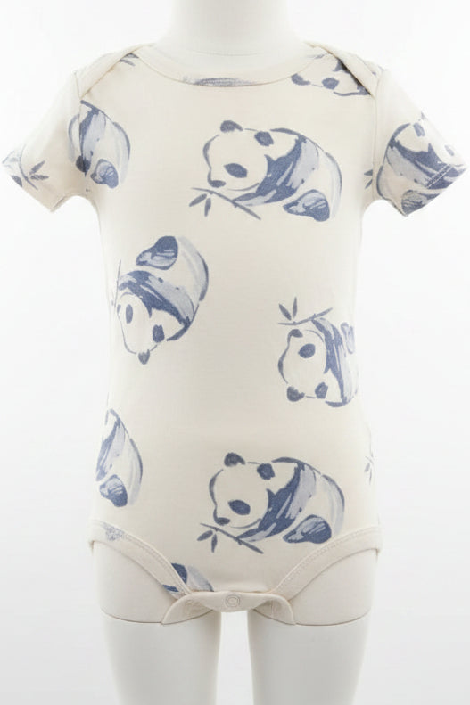 White/Blue Panda Carters Onesie, 18M B