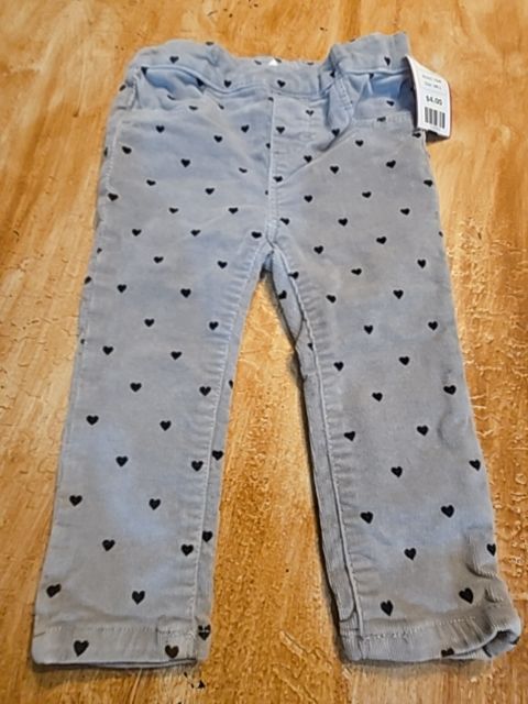Grey/Black Hearts H&M Pants, 9M G