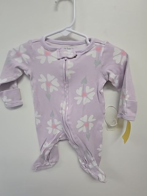 Purple/White Flower Carters Sleeper, NB G