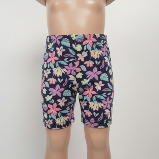 Navy/Colorful Flower Carters Shorts, 2T G