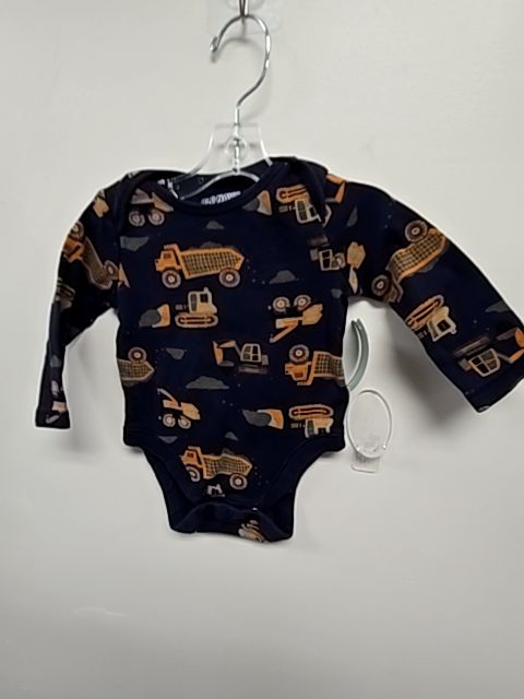 Navy/Orange Construction Old Navy Longsleeve Onesie, 3M B