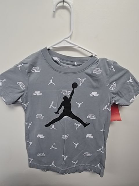 Grey/White/Black Jordan Shirt, 5T B